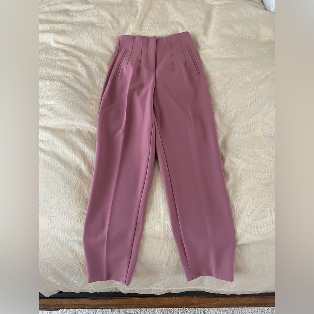 Zara High-Rise Work Pants